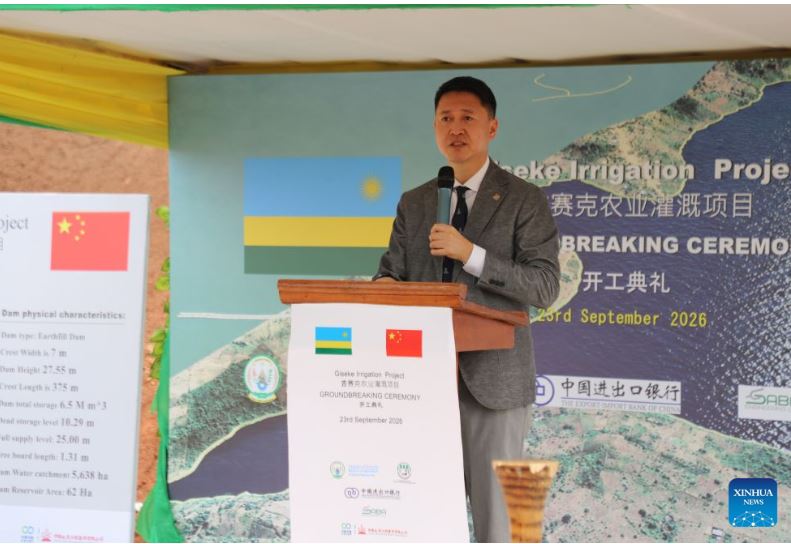 Rwanda, China launch 47-mln-USD irrigation project to boost agricultural transformation