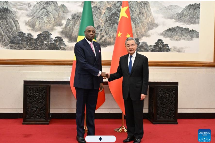 China's top diplomat holds talks with FM of Republic of the Congo