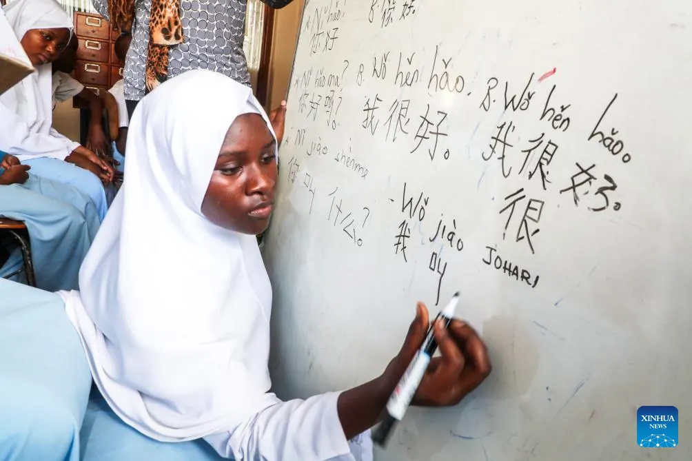 Tanzanian schoolgirls pursue dreams through Mandarin learning